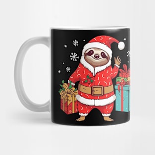 Funny Sloth Santa Claus Merry Christmas Xmas Sloth Lover Mug